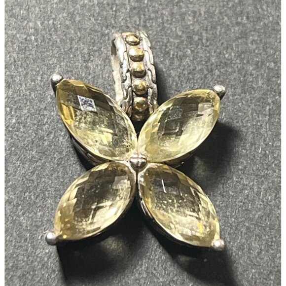 Elegant Yellow Gemstone Pendant - Picture 1 of 7